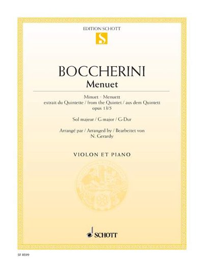 L. Boccherini: Menuet Sol majeur