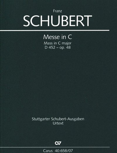 F. Schubert: Messe in C, GesGchOrchOr (Stp)