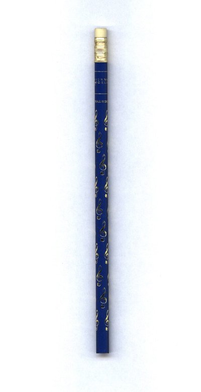 Bleistift - Violinschlüssel (blau)