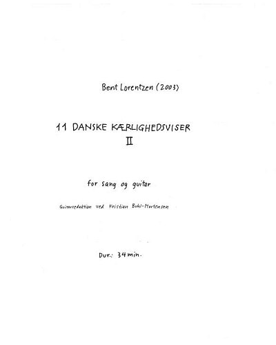 B. Lorentzen: 11 Danske Kærlighedsviser