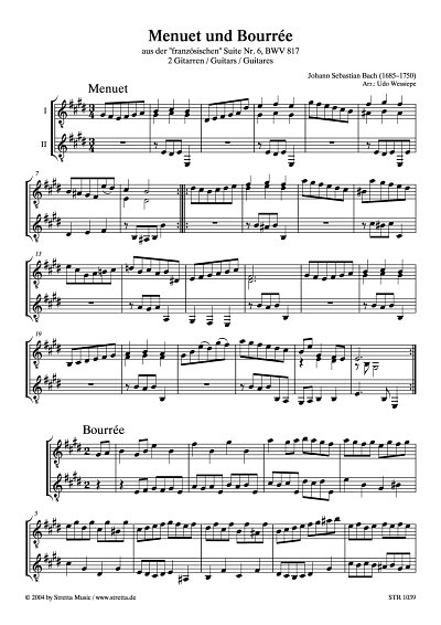 DL: J.S. Bach: Menuet und Bourree aus der franzoesischen Sui