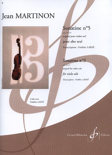 J. Martinon: Sonatine N° 5 Opus 32 N° 1, Va