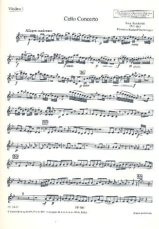 L. Boccherini: Konzert  B-Dur G 482