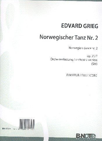 E. Grieg y otros.: Norwegischer Tanz Nr. 2 A-Dur op.35/2 (Partitur)