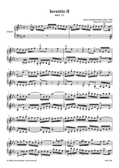 DL: J.S. Bach: Inventio II c-Moll, BWV 773