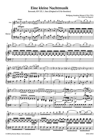 DL: W.A. Mozart: Eine kleine Nachtmusik Serenade, KV 525 (1.