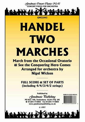 G.F. Händel: Two Marches, Sinfo (Pa+St)