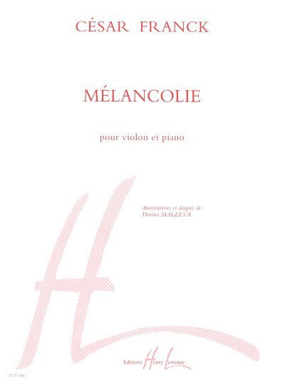 C. Franck: Mélancolie, VlKlav (KlavpaSt)