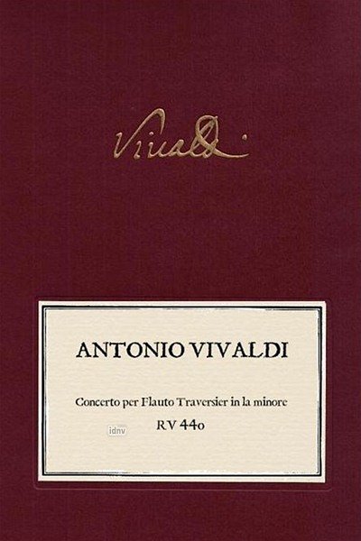 A. Vivaldi: Concerto per Flauto Traversier in la mi, FlStrBc