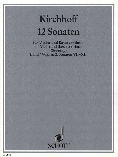 G. Kirchhoff: 12 Sonaten 2, VlBc (KlavpaSt)
