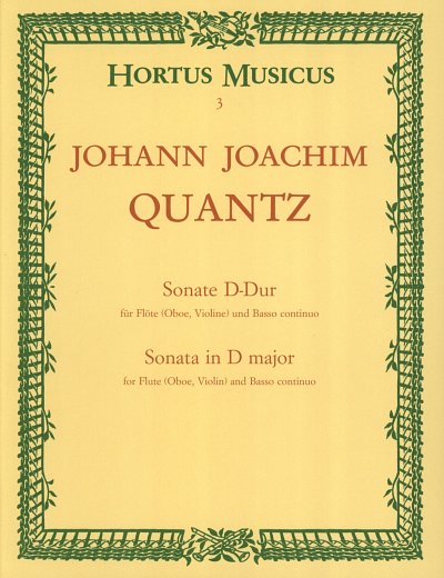 J.J. Quantz: Sonate für Flöte (Oboe, Violine) und  (SppaSti)