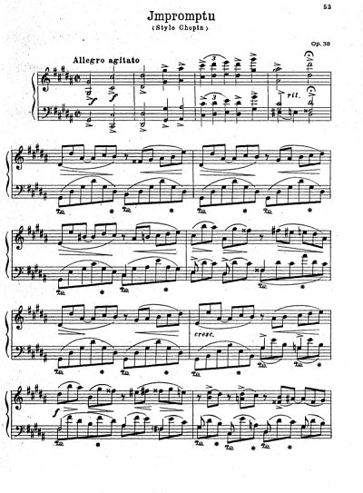 M. Lyssenko: Impromptu in the style of Chopin op. 38, Klav