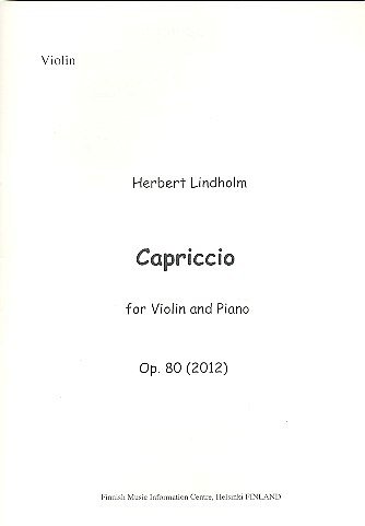 H. Lindholm: Capriccio, VlKlav (Vl)