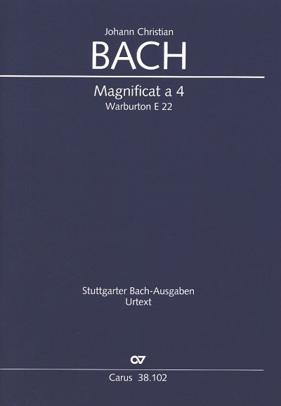 J.C. Bach: Magnificat a 4, 4GesGchOrch (Part.)