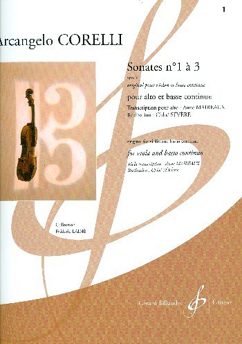 A. Corelli: Sonates op. 5,1-3 (Pa+St)