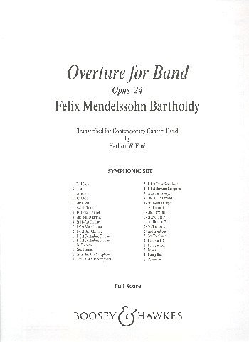F. Mendelssohn Barth: Overture for Band op. 24 (Bu)
