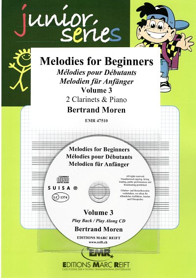 B. Moren: Melodies for Beginners Volume 3, 2KlarKlav (+CD)
