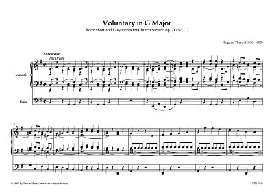 DL: E. Thayer: Voluntary in G Major from: Short and Easy Pie