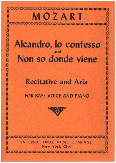 W.A. Mozart: Alcandro Lo Confesso K 512 (It & Eng), GesKlav