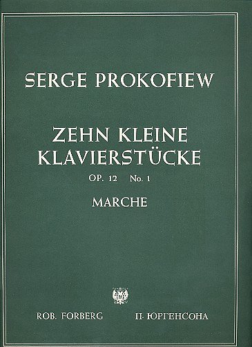 S. Prokofjew: 10 kleine Klavierstücke, op.12,1, Klav