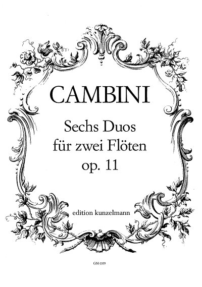 G. Cambini: 6 Duos für 2 Flöten op. 11, 2Fl (Stsatz)
