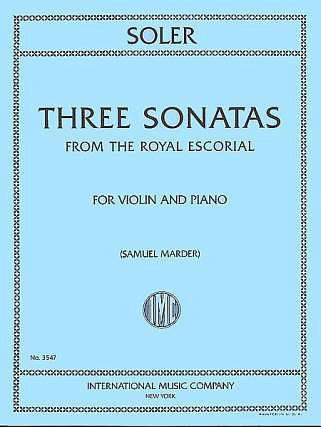 Three Sonatas From The Royal Escorial (S., VlKlav (KlavpaSt)