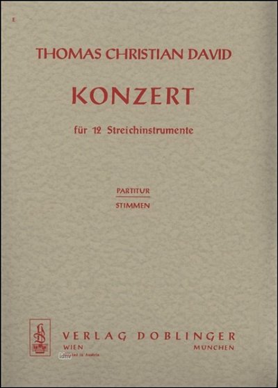 T.C. David: Konzert (1964)