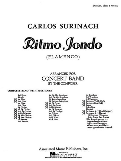 Ritmo Jondo Band Full Score, Blaso (Part.)