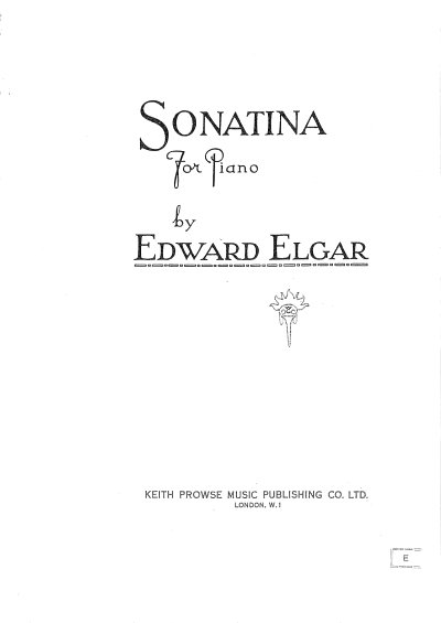 DL: E. Elgar: Sonatina, Klav