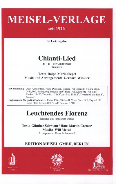 G. Winkler: Chianti-Lied und Leuchtendes Fl, Salono (Stsatz)