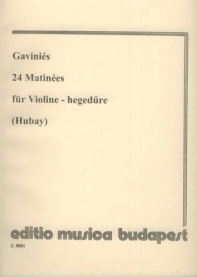 P. Gaviniès: 24 Matinées, Viol