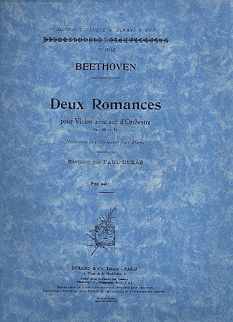 L. v. Beethoven: 2 Romances Vl-Piano , VlKlav (KlavpaSt)