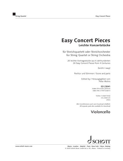 DL: Leichte Konzertstücke (Vc)
