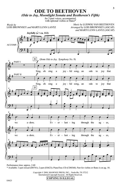 L. v. Beethoven: Ode to Beethoven, Ch2Klav (Chpa)