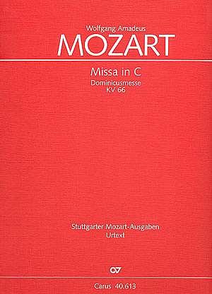 W.A. Mozart: Missa in C KV 66, 4GesGchOrch (Part.)