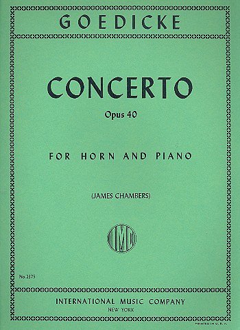 A. Goedicke: Concerto Op 40 (Chambers) (Bu)