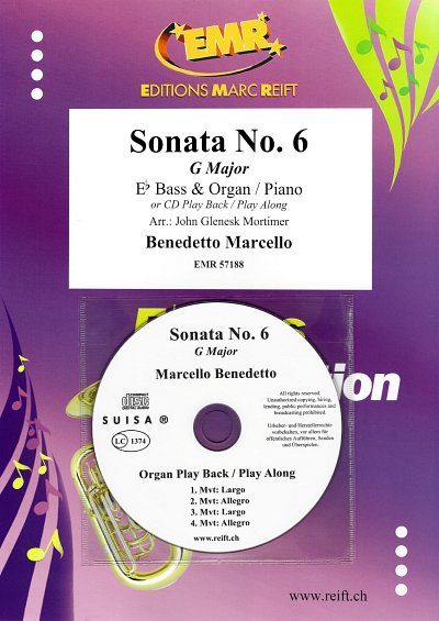 B. Marcello: Sonata No. 6, TbEsKlv/Org (+CD)