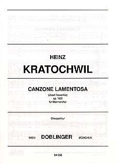 H. Kratochwil: Canzone Lamentosa Op 162