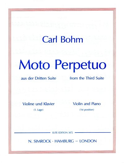 C. Bohm: Moto Perpetuo , VlKlav