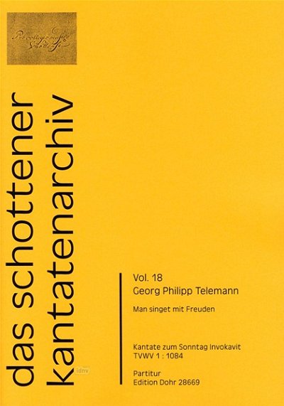 G.P. Telemann: Man singet mit Freuden (Part.)