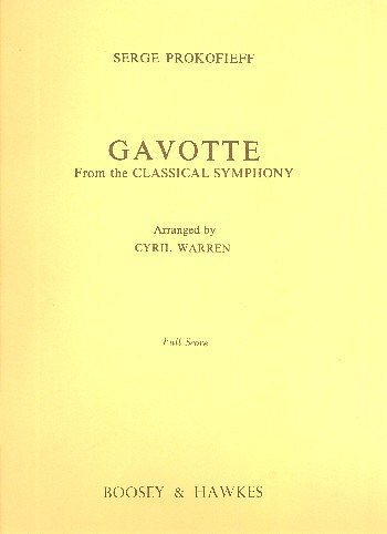 S. Prokofjew: Gavotte, Sinfo (Part.)