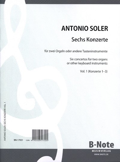 A. Soler: Sechs Konzerte vol.1 (1-3), 2Kl/Cm/Or
