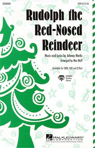 J. Marks: Rudolph the Red-Nosed Reindeer, Gch3Klav (Chpa)