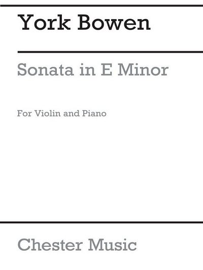 Y. Bowen: Sonata In E Minor Op.112