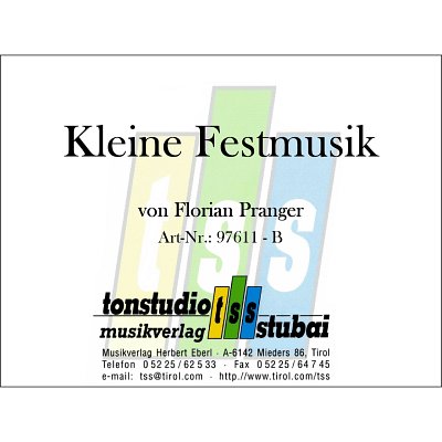 F.  Pranger: Kleine Festmusik, Blaso (DirBSt)