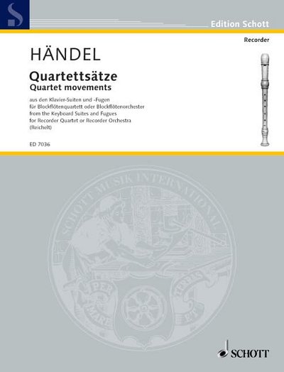 DL: G.F. Händel: Quartettsätze, 4Blf/Bflo (Pa+St)
