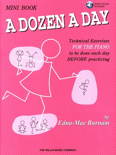 E. M. Burnam: A Dozen A Day Mini Book, Klav (+OnlAudio)