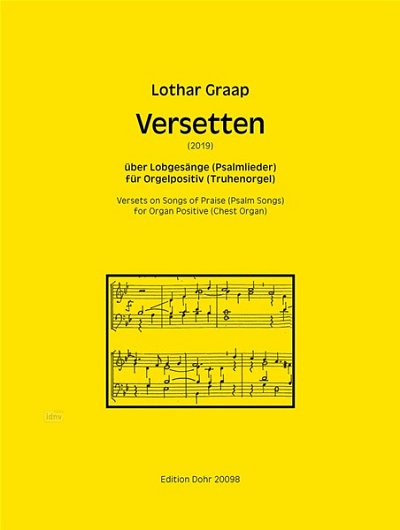L. Graap: Versetten über Lobgesänge (Psalmliede, Org (Part.)
