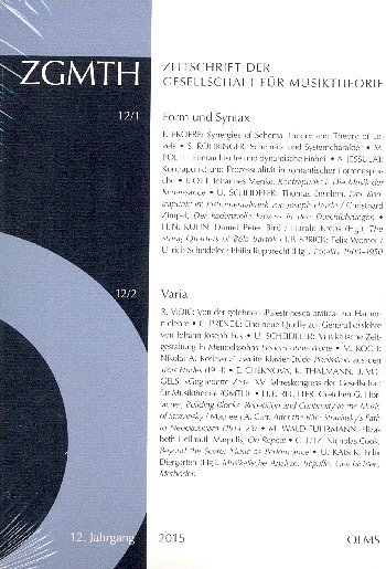 ZGMTH - Zeitschrift der Gesellschaft  für Musiktheorie (ZS)