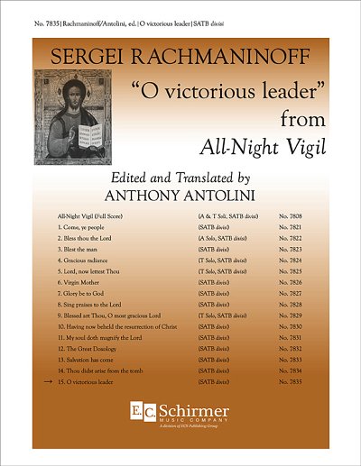 S. Rachmaninow: All-Night Vigil: 15. O victorious leader